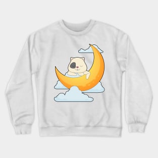 Hamster Moon Clouds Crewneck Sweatshirt